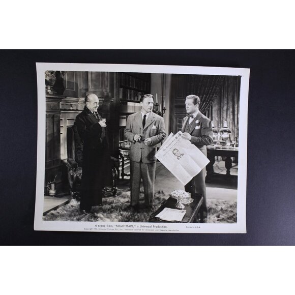 Vintage 1942 "Nightmare" Black and white photography movie stills, Diana - Picture 8 of 9